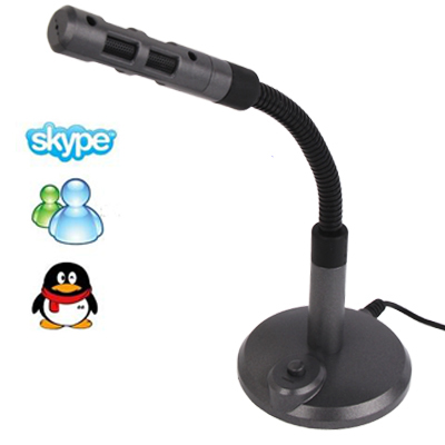 3.5mm Professional 360 Degree Arbitrary Rotation Dynamic Multimedia Microphone, Support Chatting over MSN, SKYPE